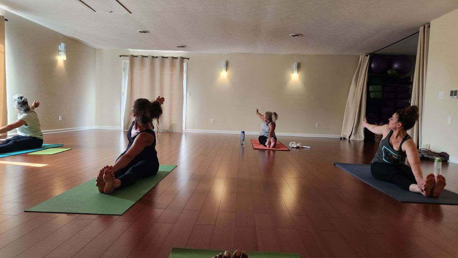 Quest for Balance poses Yoga at Quest for Balance studio.