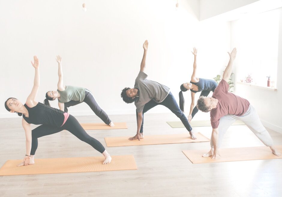 Yoga for Everyone Yoga for Everyone, A group of people practice yoga poses.